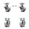 Service Caster 5 Inch Kingpinless Semi Steel Wheel Caster Brakes and Swivel Locks 2 Rigid, 2PK SCC-KP30S520-SSR-SLB-BSL-2-R-2 - alternate 1